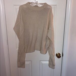 Tory Burch Oversized Cream Sweater - XS